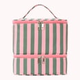 thumbnail image 7 of HUISZJ Cosmetic Bag, Stripped Nail Tech Organizer with Separate, 2 Layer Toiletries Organizer for Work Travel Outdoor, 7 of 7