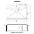 thumbnail image 5 of Ruvati 33in Brass Matte Gold Workstation Drop-in Topmount Kitchen Sink Single Bowl, 5 of 12