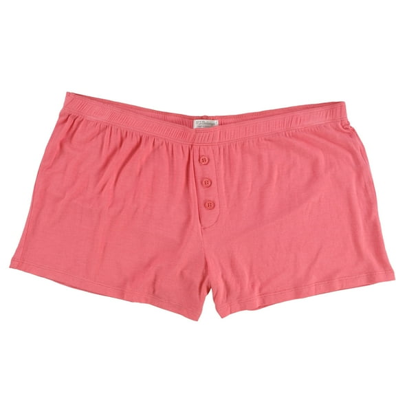 P.J. Salvage Womens Solid Pajama Shorts, Pink, Medium