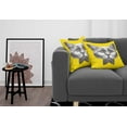 thumbnail image 3 of Ambesonne Animal Throw Pillow Cover 2 Pack, Cat Glasses Bow Tie, 16", Yellow Grey White, 3 of 5