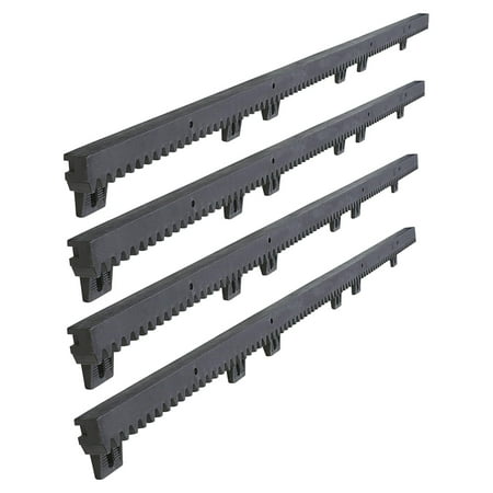 

Driveway Sliding Gate Opener Gear Racks | Nylon Gear Racks for Operator | 3.3 Foot Racks Set of 4 | Total 13 Feet | 4NGRACK33