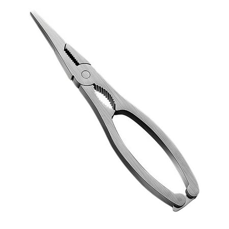 

1Pc Crab Lobster Scissors Stainless Steel Seafood Clamp Eating Tool (Silver)