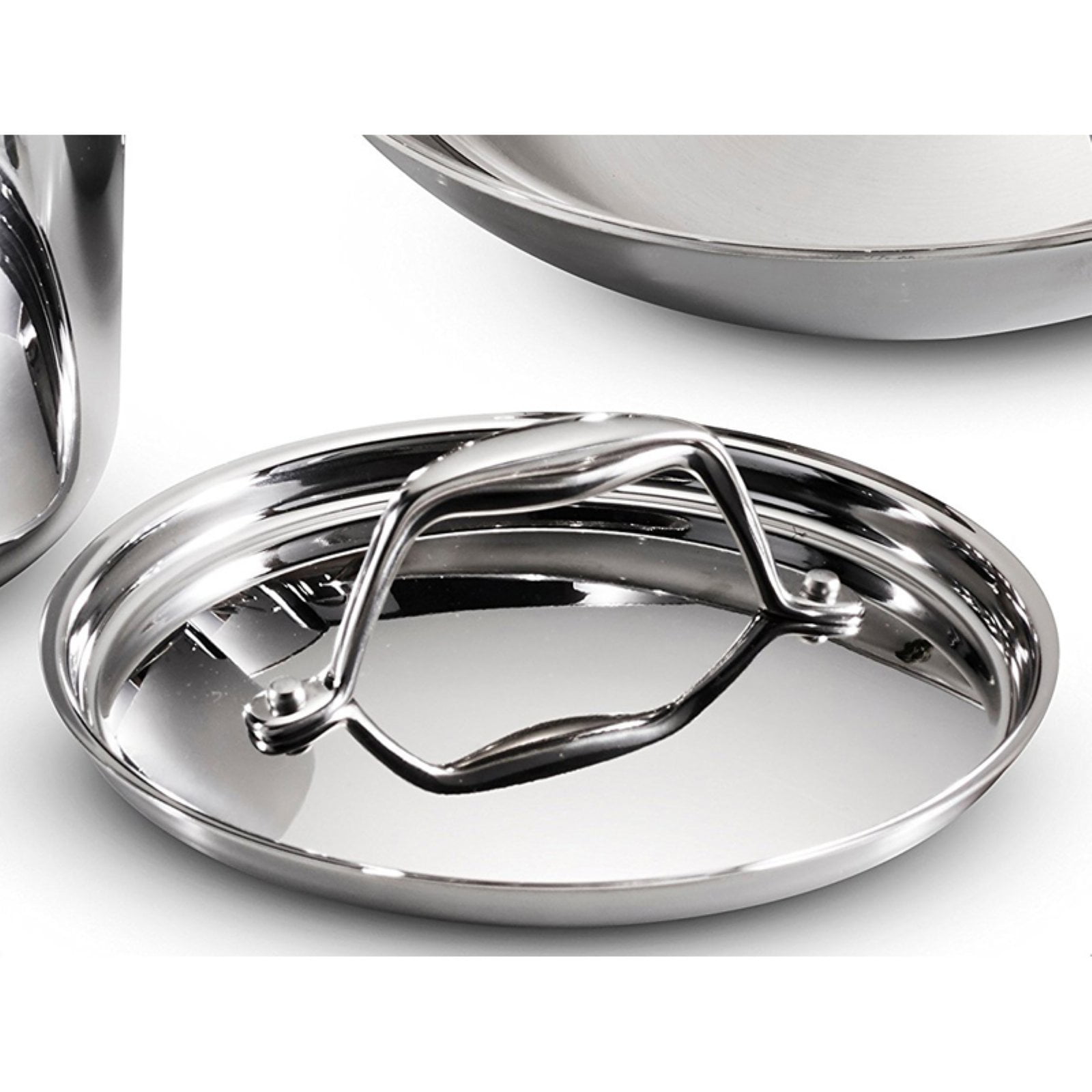Tramontina 8-piece Stainless Steel Tri-ply Clad Cookware Set —