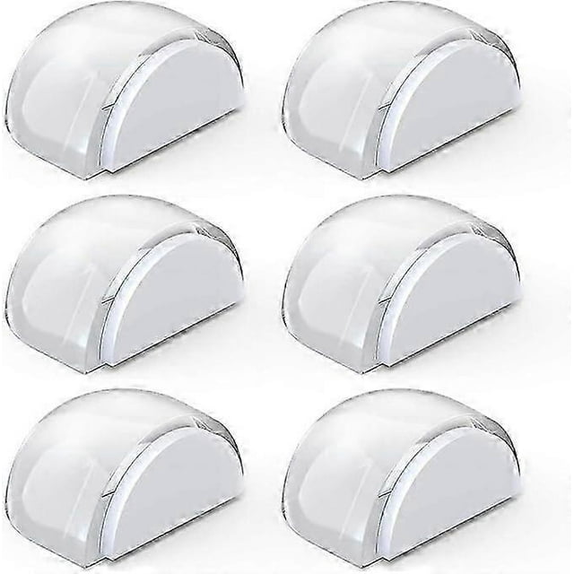Door Stops, Transparent Door Stops Adhesive Door Stops for Floors and Parquet, Door Stops Protection for Doors and Walls, 6pcs