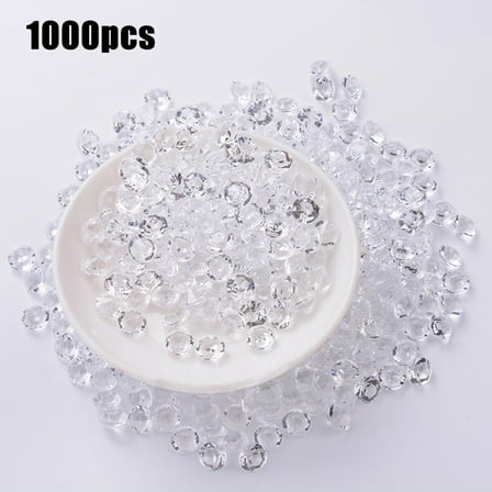 1000Pcs 3-10Mm Mixed Transparent Acrylic Crystal Diamond Wedding Party Decor for Wedding Reception Table Decoration Beads 2022