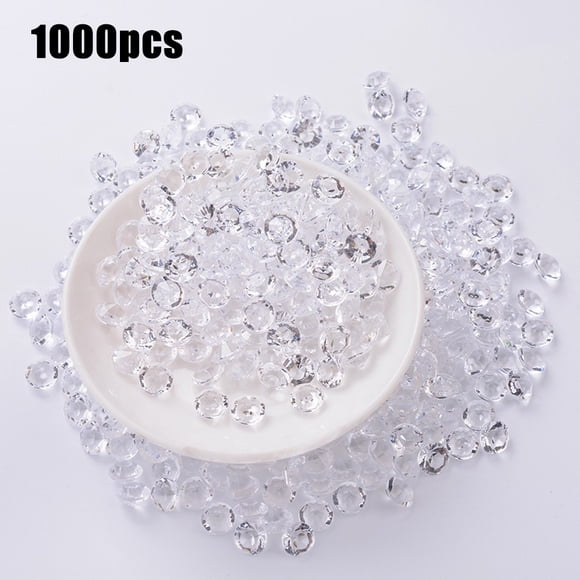 Ruibeauty 1000Pcs 3-10mm Mixed Transparent Acrylic Crystal Diamond Wedding Party Decro