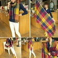 thumbnail image 6 of Ksopiavobs Women's Long Plaid Blanket Chunky Oversized Winter/Fall Warm Scarf Big Tartan Scarves Wrap Shawl, 6 of 6