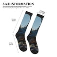 thumbnail image 4 of Pofeuu Wild Blue Cool Dragon Print Compression Socks for Women & Men Circulation - Best Support for Nurses,Running,Athletic,Sports, 4 of 7
