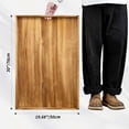 thumbnail image 6 of Hanobe Large Ottoman Tray: 30" Decorative Wooden Trays for Ottoman with Handles - Ottoman Table Topper for Coffee Table, 6 of 8