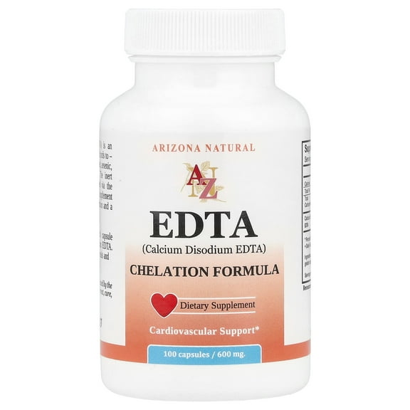 Arizona Natural - EDTA Calcium Disodium Chelation Formula 600 mg. - 100 Capsules