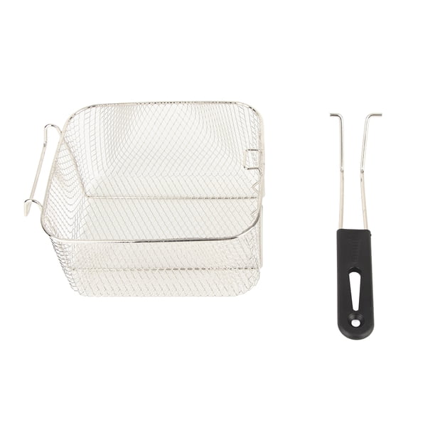 Cesta De Filtro De Alimentos Fritos, Pieza De Freidora Eléctrica De Fácil Limpieza Resistencia A La Corrosión Cesta Para Freír Calefacción Uniforme Multifuncional Para Uso