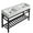 Black, variant on Nameeks Scarabeo 5143-Con2-Six Hole Teorema 2 47-13/16" Rectangular Ceramic Console