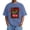 Blue, variant on IWRICH Plus Size Baggy T Shirts for Men Acid Wash Basic Short Sleeve Tees Casual Trendy Graphic Printed Tees Purple XL