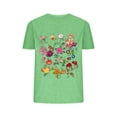 thumbnail image 1 of Blusas de Verano de las Mujeres Flor Impresa Cuello Redondo Manga Corta Superior, Verano Superior de las Mujeres, 1 of 4