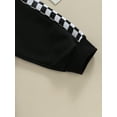 thumbnail image 5 of Toddler Baby Boy Sweatpants Checkerboard Patchwork Elastic Jogger Pants Casual Trousers, 5 of 7
