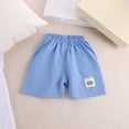 thumbnail image 2 of Vividxx Girls Summer Shorts Elastic Waist Casual Play Shorts For Toddler 1-6 Years Comfortable Breathable Kids Beach Shorts For Daily Wear Solid Color Leisure Bottoms, 2 of 3