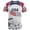 Red, variant on USA Soccer Jersey for Kids Boys Graphic T-Shirt Short Sleeve Crew Neck Patriotic Football Fan Casual Youth Tee White 120