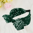 thumbnail image 6 of Unique Bargains 3pcs Bow Knotted Wide Headbands Fashion Hair Accessories for Women Yellow White Green 2.28" Width, 6 of 7