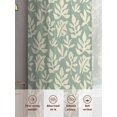 thumbnail image 6 of Sheer Curtains 96 Inches Long 2 Panels, Farm Leaves Abstract Style Rod Pocket Curtain Voile Draperies, Falling Leaves Seamless Light Filtering Window Treatment for Living Room Kitchen Bedroom, 6 of 8