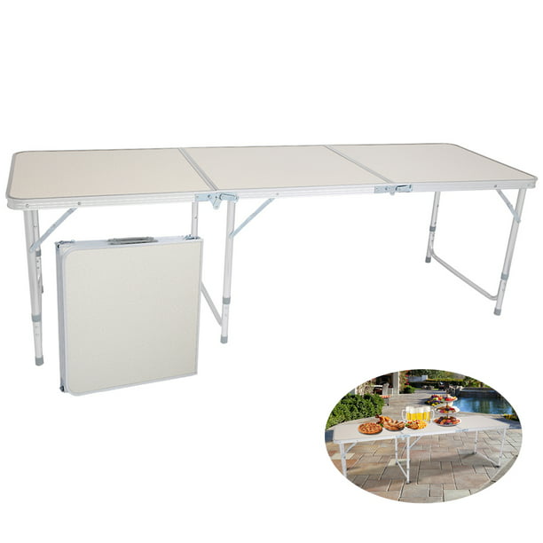 6ft Aluminum Alloy Folding Table, Small Plastic Folding Patio Tables