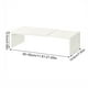 thumbnail image 3 of Estante de Cocina Ajustable, Organizador de Encimera Expandible para Platos, Tazones y Especias, Estante de Plástico Blanco para Gabinetes, 11.81-21.65 X 7.83 X 4.92 Pulgadas, 3 of 7