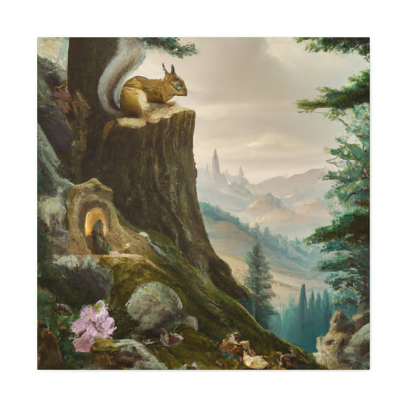 Chipmunk in Rococo - Canvas