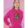 thumbnail image 2 of Love For All Colorful Banner Hoodie Women -Smartprints Designs, Female x-Large, 2 of 4