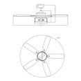 thumbnail image 5 of Parrot Uncle Ceiling Fan with Light and Remote Control Industrial Ceiling Fan with Light 52 inch Black Ceiling Fan, 5 of 10