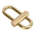 thumbnail image 3 of Brass Lock Clip Key Holder, Wear Resistant Durable Slide Locking Carabiner Oval Simple  For Hiking, 3 of 8