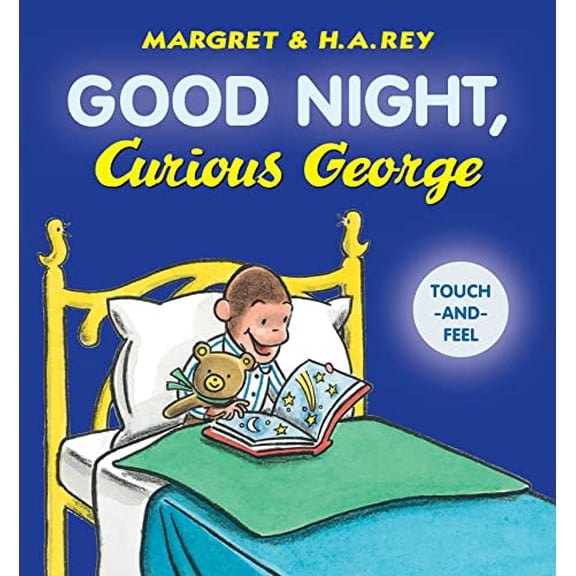 Pre-Owned Good Night, Curious George Padded Board Book Touch-and-Feel Paperback