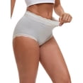 thumbnail image 4 of INSPIRE CHIC Mother's Day Women's High Waisted Lace Trim Briefs Cotton Full Coverage Underwear Panties L Green, 4 of 4