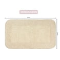 thumbnail image 3 of Home Weavers Radiant Collection Bathroom Rug 100% Cotton Bathroom Rugs Set, Machine Washable Rug, Soft & Absorbent bath Rug, Kitchen Mat, Bath Rug, Bath Floor Mat Non Slip, 24"x40" Rectangle, Ivory, 3 of 9
