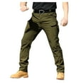 thumbnail image 1 of Pantalon Cargo pour Homme Coupe Décontractée Coupe Ajustée Jambe Droite Pantalon Décontracté pour Homme Pantalon de Travail Pantalon pour Homme avec Poches, 1 of 5