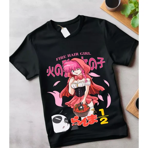 VINTAGE Ranma 1/2 T-shirt Shampoo RumikoTakahashi Girl Kawaii Funny Anime Tee gift