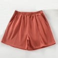 thumbnail image 2 of Timegard Running Shorts for Women Plus Size Wide Leg Elastic Waisted Sweatshorts Workout Shorts with Pockets, 2 of 7