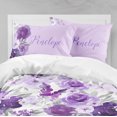 thumbnail image 1 of Juego de cama infantil grande de flores moradas (edredón o funda nórdica), 1 of 5