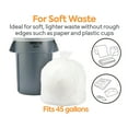 thumbnail image 3 of Staples Coastwide Professional 40-45 Gallon Trash Bag 40" x 48" High Density 12 mic Natural 250, 3 of 7