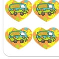thumbnail image 2 of Scooby-Doo The Mystery Machine Heart Shaped Planner Calendar Scrapbook Craft Stickers, 2 of 4