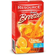 Resource Breeze, Clear liquid nutrition beverage, Orange 27 X 8-Ounce