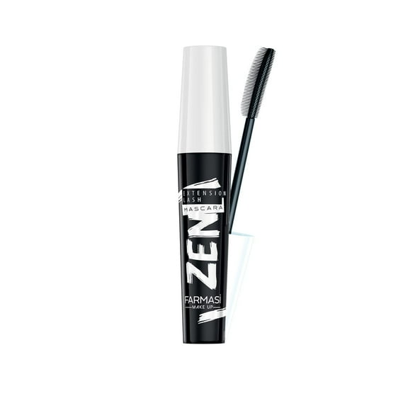 Farmasi Zen Extension Lash Mascara, Blackest Black, Intense Length & Volume, No Flaking, No Smudging, 0.27 fl oz (8 ml)