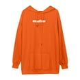 thumbnail image 5 of Fesfesfes Women Hooded Long Sleeve Ladies Letter Hooded Ladies Sweatshirt Tops Blouse Under $10, 5 of 8