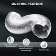 thumbnail image 4 of iPower 14 inch x 25ft Aluminum Duct Hose, Flexible Non-Insulated Ventilation for Heating Cooling & Exhaust, Silver, 4 of 6