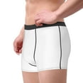thumbnail image 4 of Balery White Men's Boxer Briefs, Soft and Breathable Cotton Underwear with nylon Waistband-Small, 4 of 9