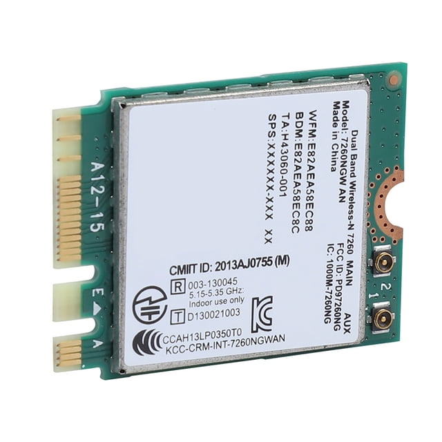 Tarjeta WIFI Nikou para Intel 7260NGW AN Tarjeta de Red Acabado de Lujo NGFF/M2 2.4G/5G 300Mbps Bluetooth 4.0