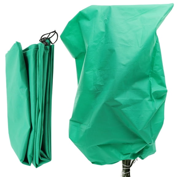 LEORX 1Pc Green Non Woven Fabric Tree Cover Protects Plants from Cold and Birds