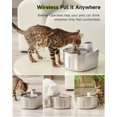 thumbnail image 3 of APETDOLA 4L Wireless Cat Water Fountain Auto Sensor Drinking Fountain For Cats Dog Drinker Pet Water Dispenser Accessories ShopWise Round, 3 of 8