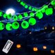 thumbnail image 2 of Luces verdes para decoración de Halloween con luces ledes de globo ocular, funciona con pilas, luces de Halloween con 8 modos impermeables para decoración de Halloween al aire libre, 2 of 5