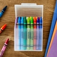 thumbnail image 3 of Pen+Gear Clear Plastic Crayon Box, Desktop Organizer, 3 of 5