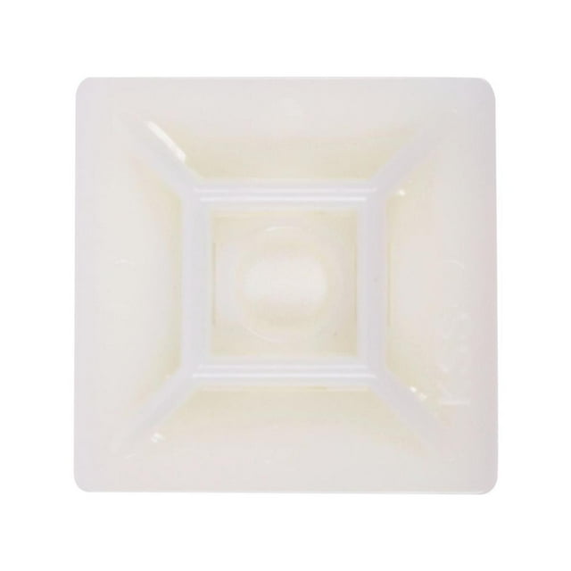 Pack De 2 Base Para Cinchos Anclo Plástico Blanco 3.2X3.2Cm