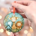 thumbnail image 4 of Animals Nursery Light Christmas Ornament, Ceramic/Acrylic Ornament, Gift for Mom, Romantic Valentine Decoration, Holiday Festival Ornament, 2025 Edition, 4 of 5